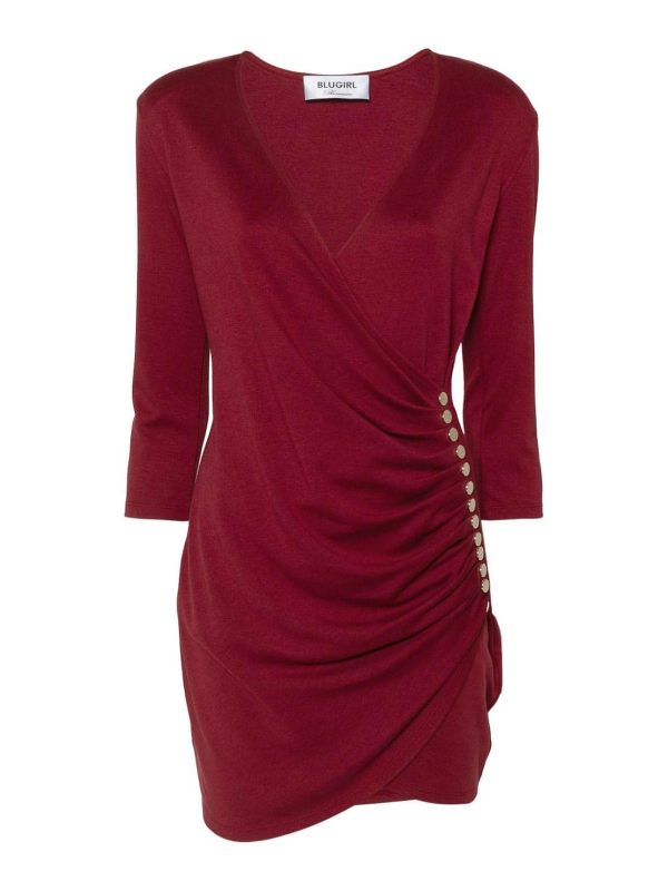Blugirl Robe Au Genou - Rouge