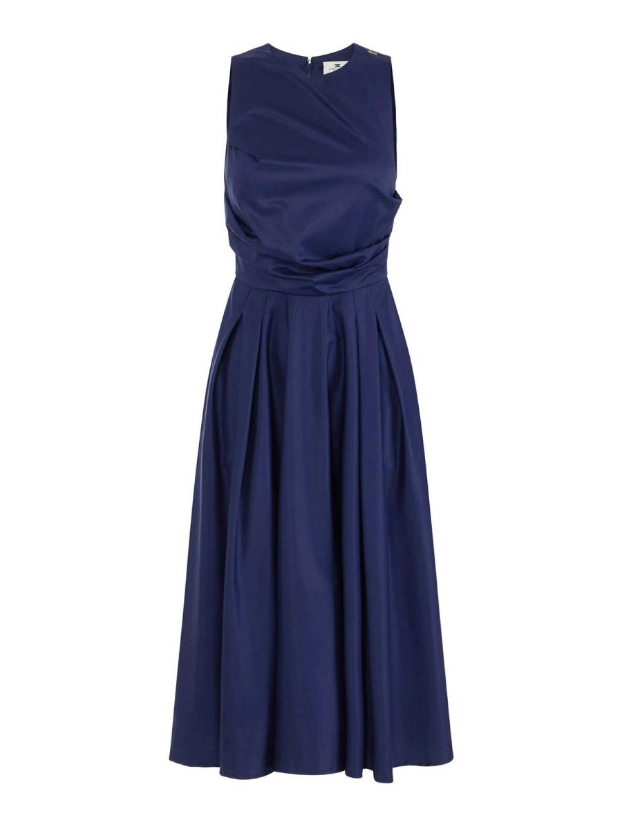 Elisabetta Franchi Robe Au Genou - Bleu