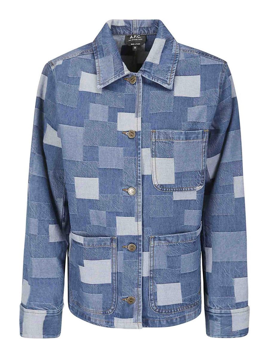 A. P.C. Veste En Jean - Foncé Délavé