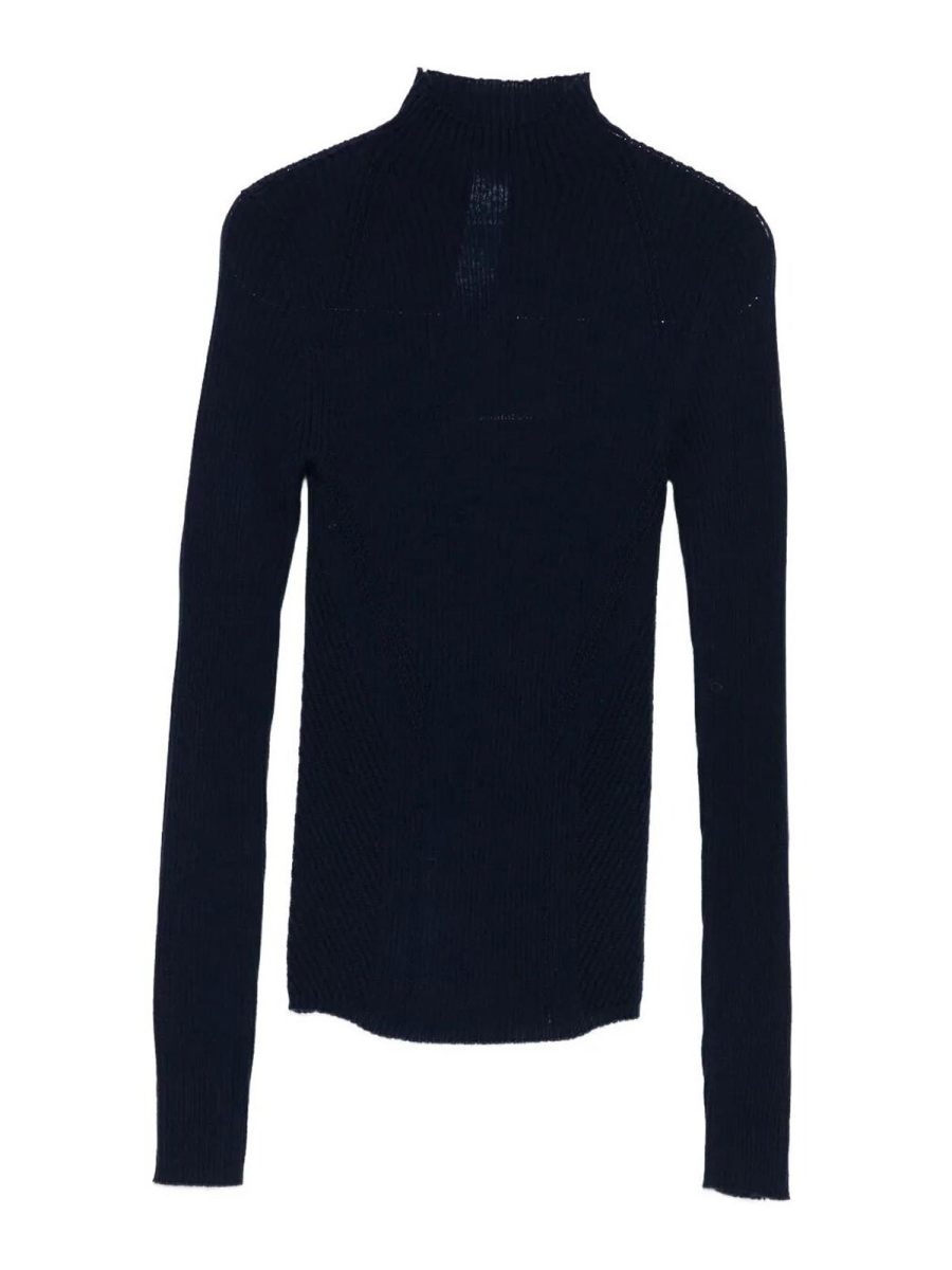 Twinset Pull Col Rond - Bleu