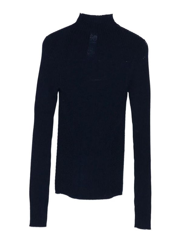 Twinset Pull Col Rond - Bleu