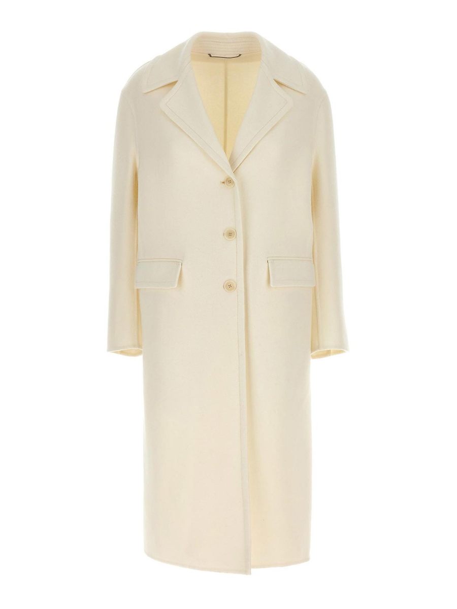 Ermanno Scervino Manteau Court - Blanc