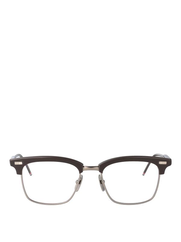 Thom Browne Lunettes De Soleil - Gris