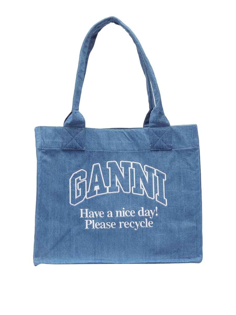 Ganni Sac Cabas - Bleu