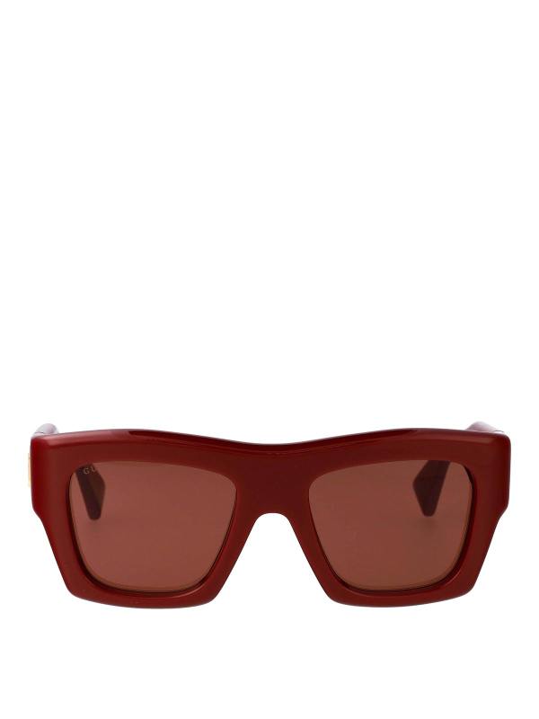 Gucci Lunettes De Soleil - Rouge Brun