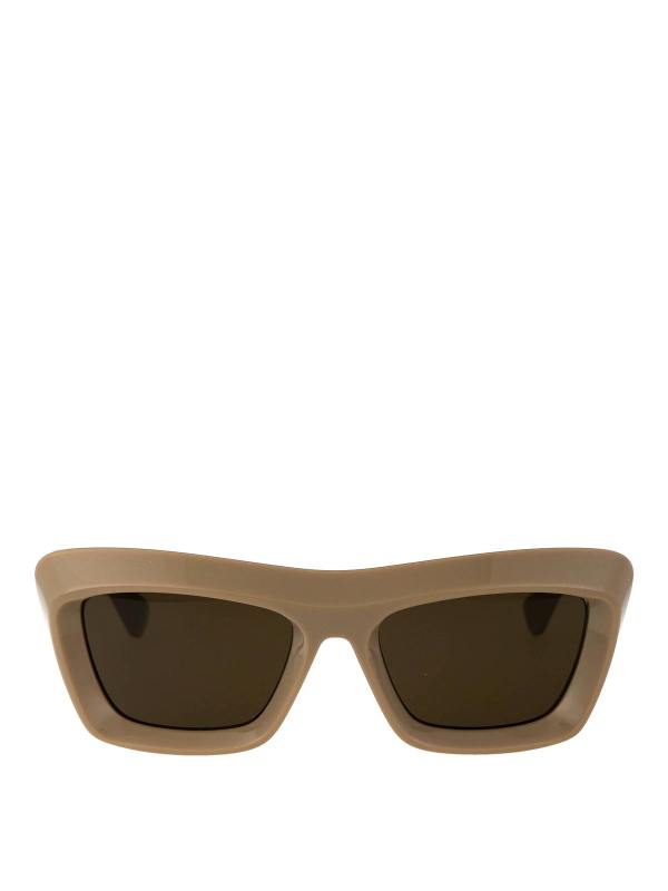 Bottega Veneta Lunettes De Soleil - Marron