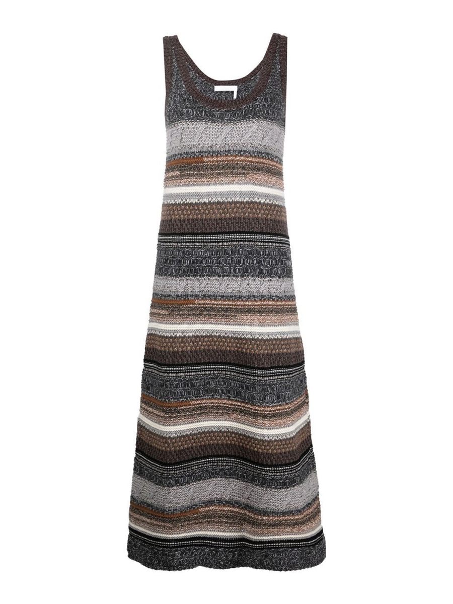 Chloe' Robe Au Genou - Multicolore