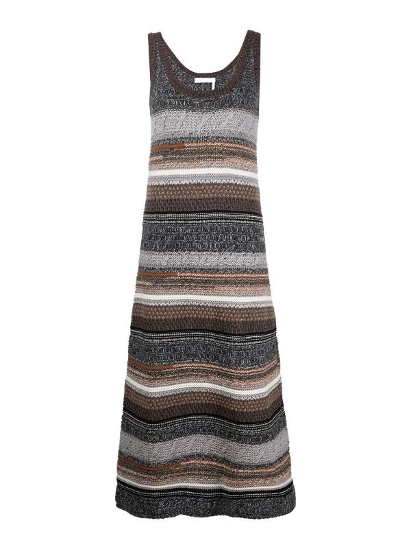 Chloe' Robe Au Genou - Multicolore