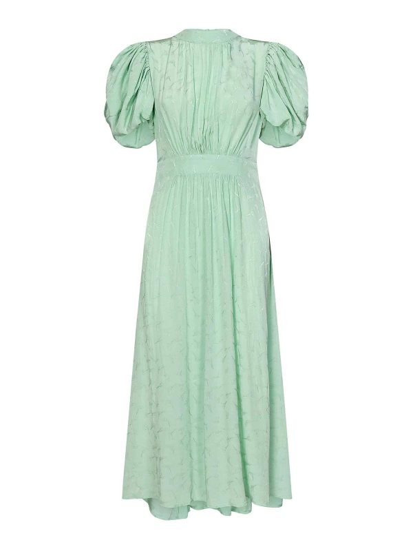 Rotate Birger Christensen Robe Au Genou - Vert