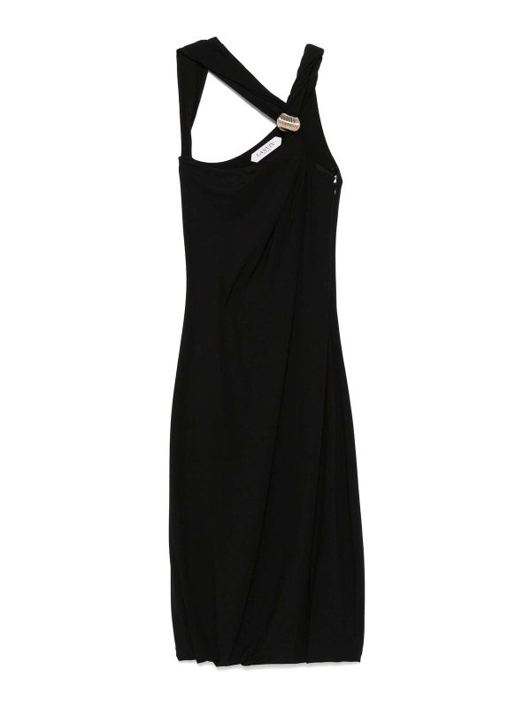 Lanvin Robe Au Genou - Noir