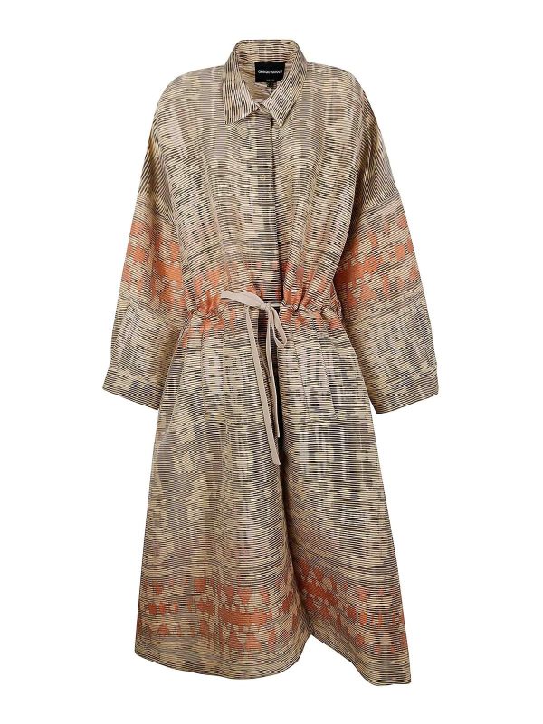Giorgio Armani Manteau Court - Multicolore