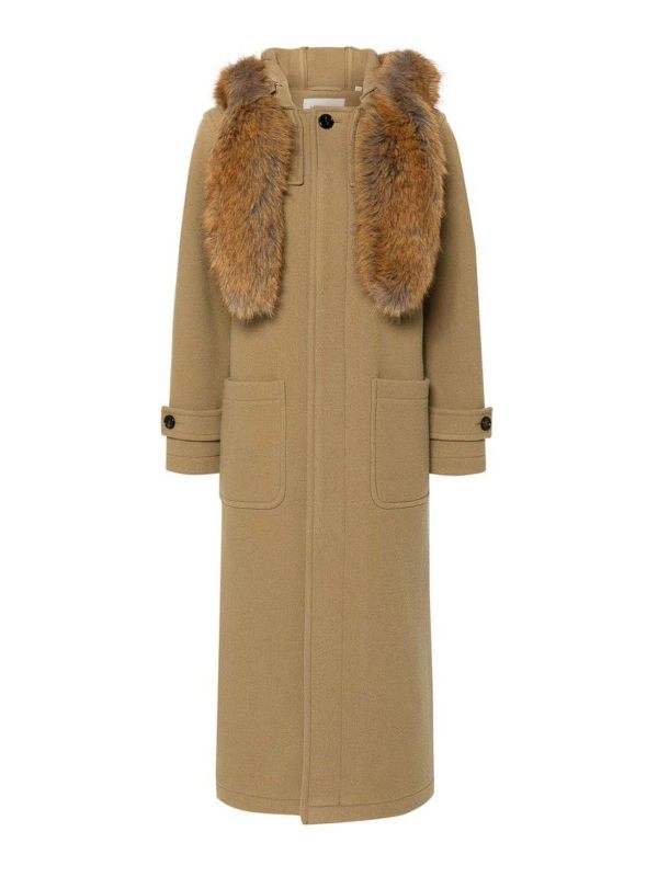 Burberry Pull Col Rond - Camel