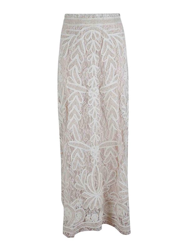 P. A.R. O.S. H. Jupe Longue - Beige Clair