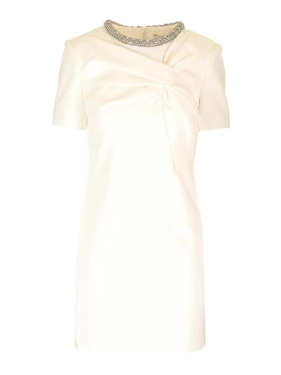 Roland Mouret Robe Au Genou - Blanc