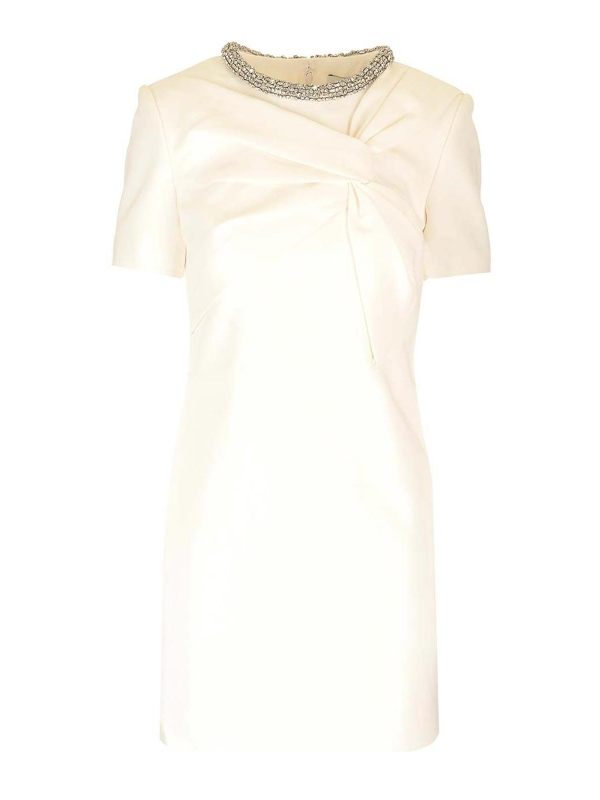Roland Mouret Robe Au Genou - Blanc