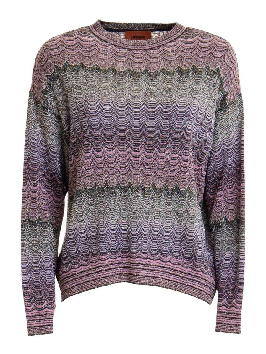Missoni Pull Col Rond - Multicolore