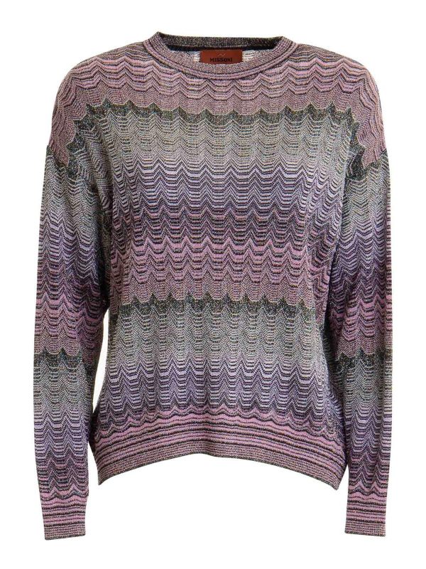 Missoni Pull Col Rond - Multicolore