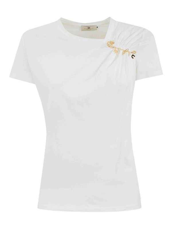 Elisabetta Franchi T-Shirt - Blanc