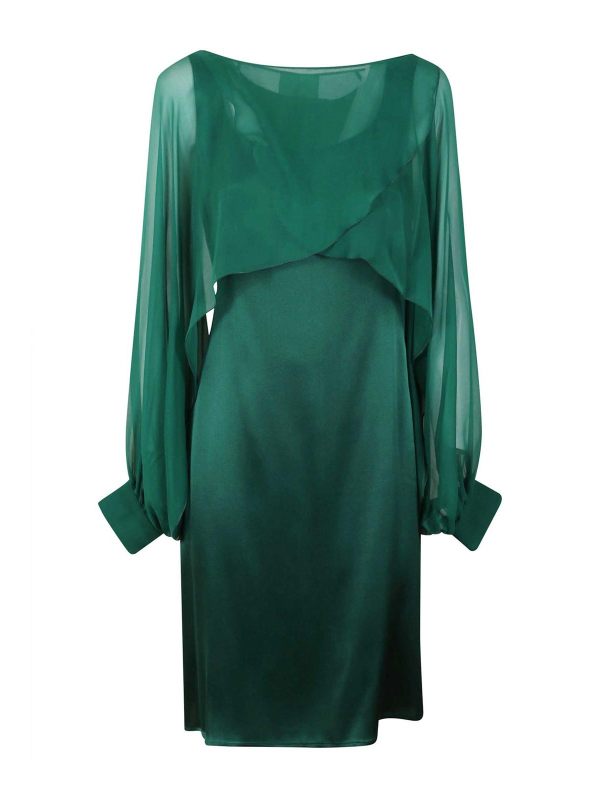 Alberta Ferretti Maxi Robe - Vert