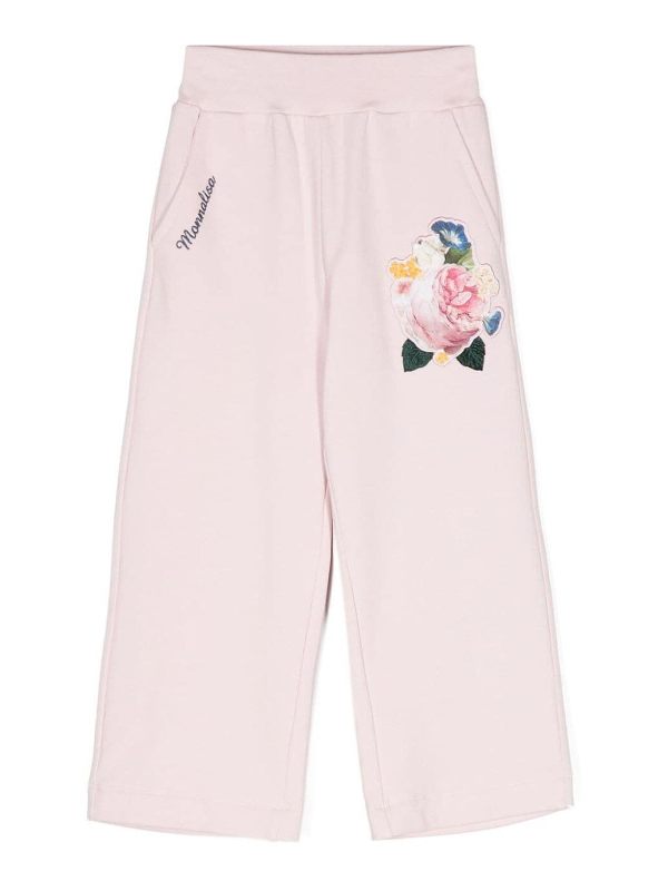 Monnalisa Pantalons Décontractés - Rose Clair