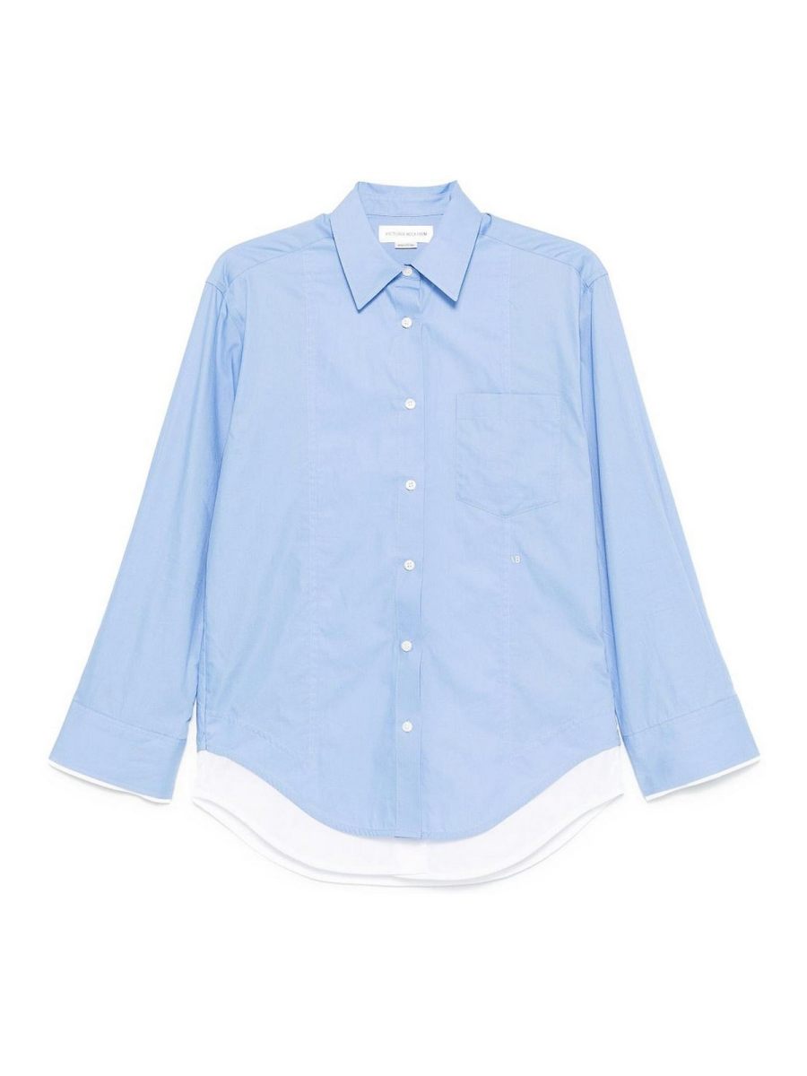 Victoria Beckham Chemise - Bleu Clair