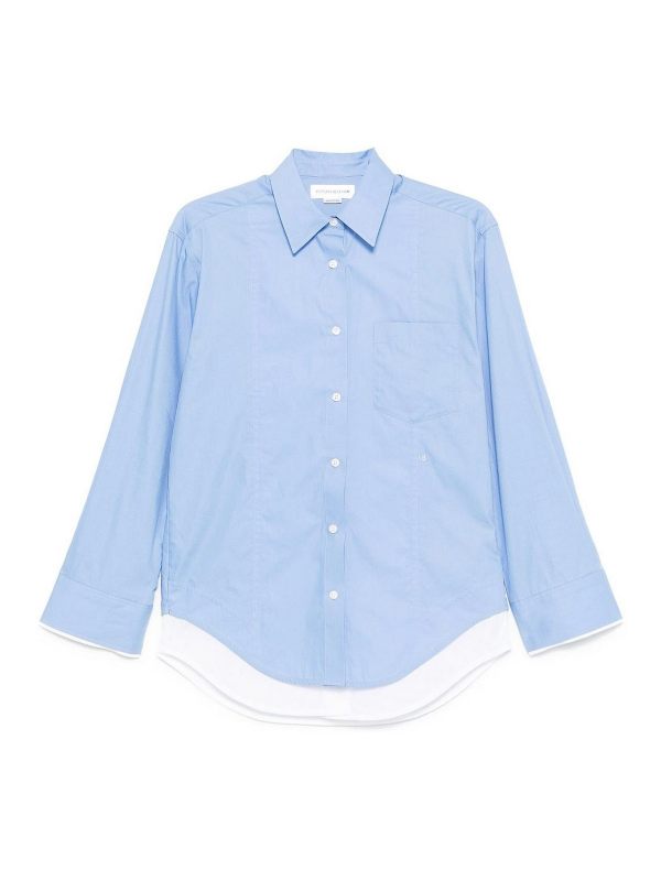 Victoria Beckham Chemise - Bleu Clair