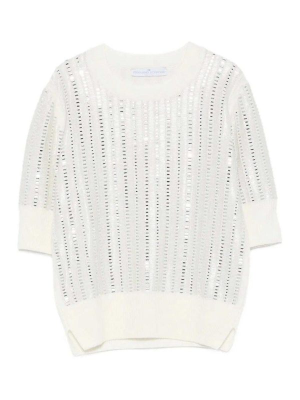 Ermanno Scervino Pull Col Rond - Gris