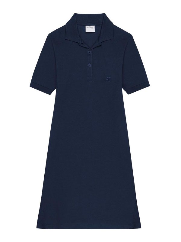 Courreges Robe Courte - Bleu