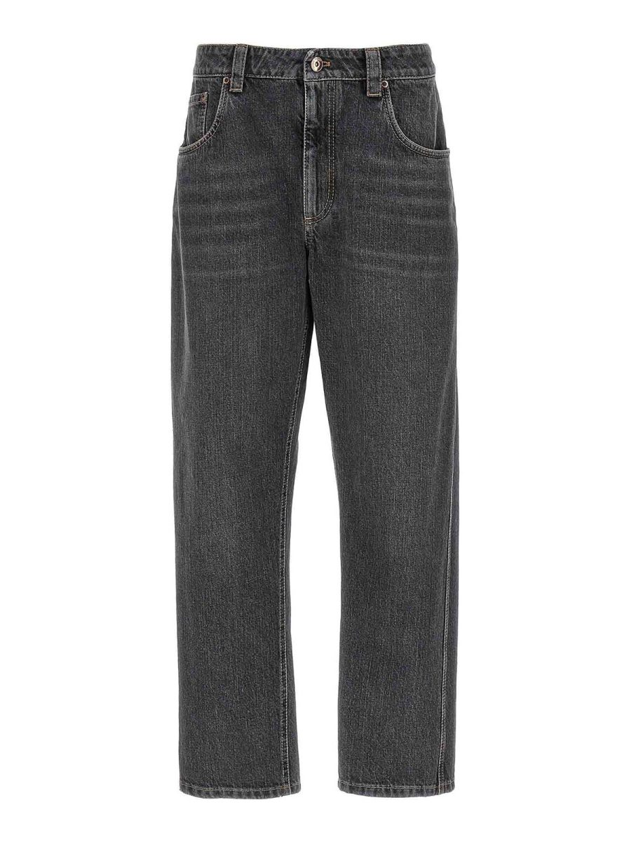 Brunello Cucinelli Jean Droit - Gris
