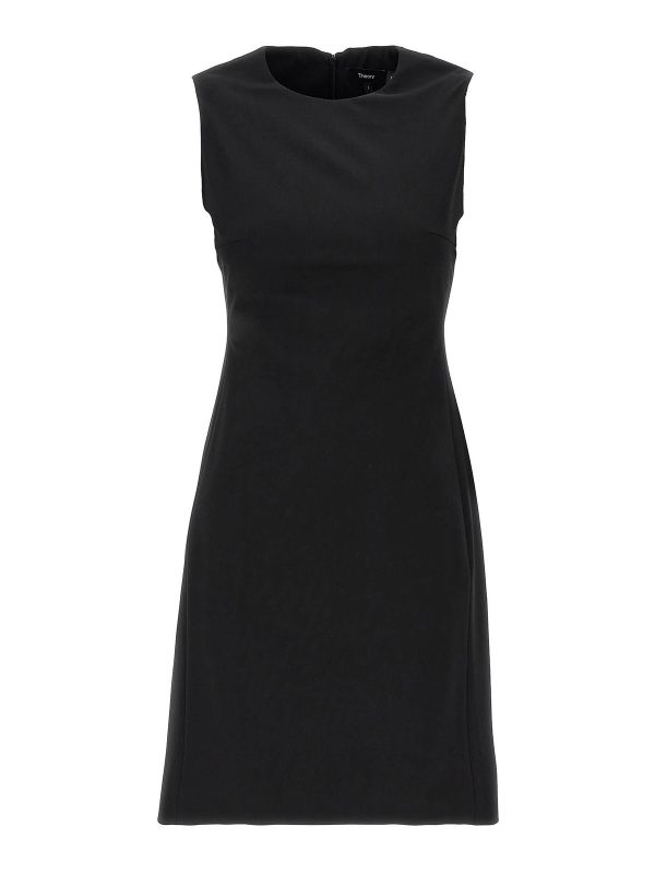 Theory Robe Au Genou - Noir