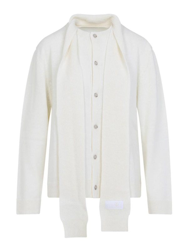 MM6 Maison Margiela Cardigan - Crème