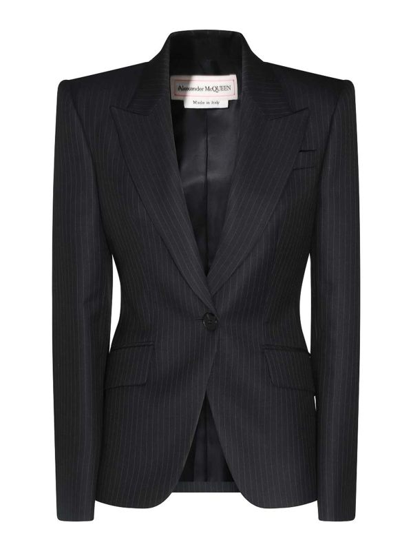 Alexander Mcqueen Blazer - Bleu