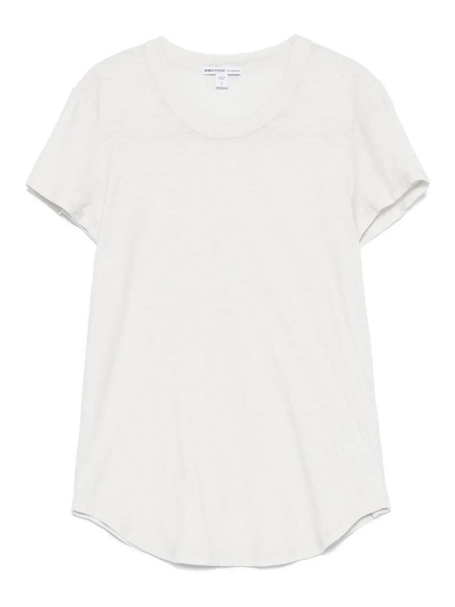 James Perse Pull Col Rond - Gris Clair