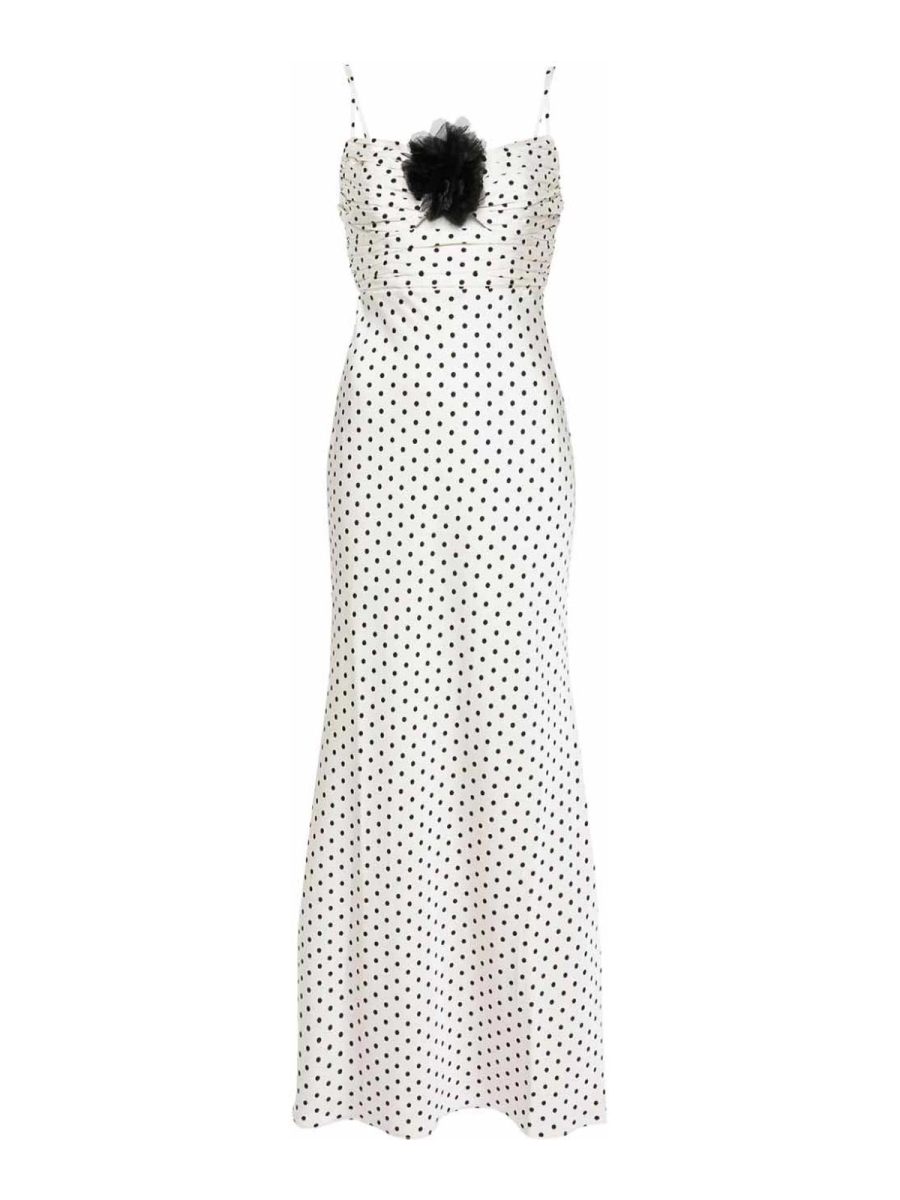 Self Portrait Maxi Robe - Blanc