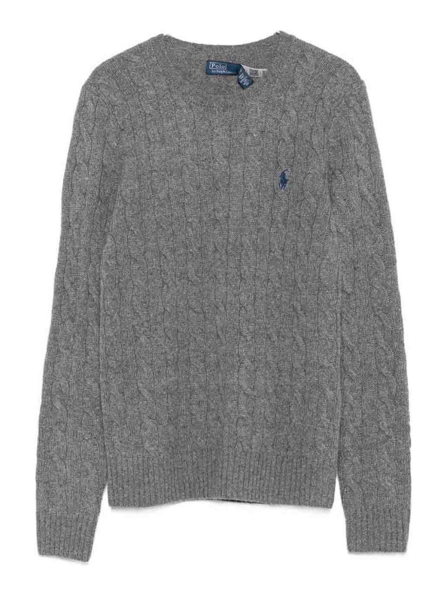 Polo Ralph Lauren Pull Col Rond - Gris