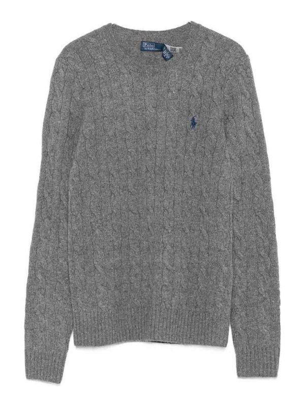 Polo Ralph Lauren Pull Col Rond - Gris