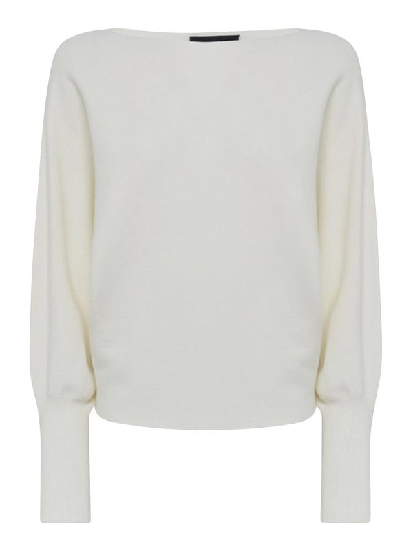 Alpha Studio Pull Col Rond - Blanc