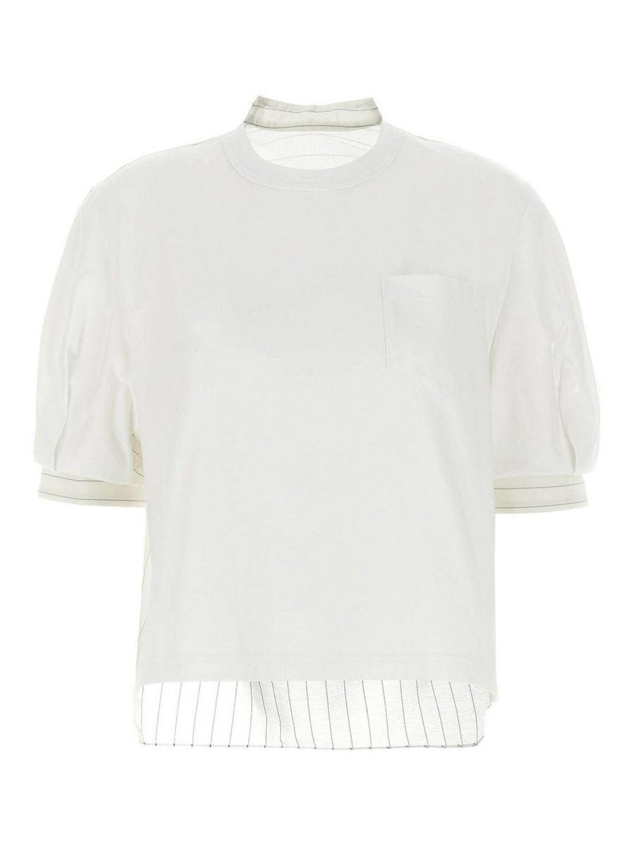 Sacai T-Shirt - Blanc
