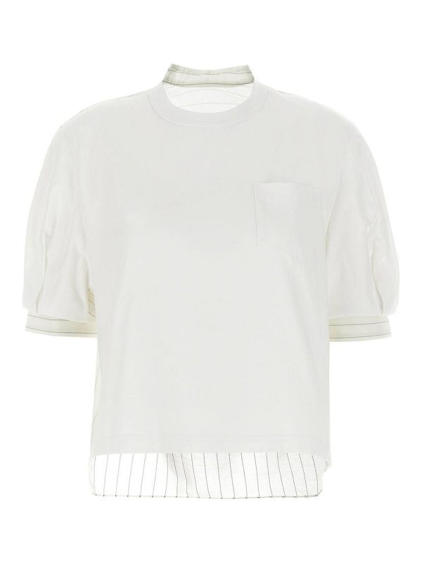 Sacai T-Shirt - Blanc