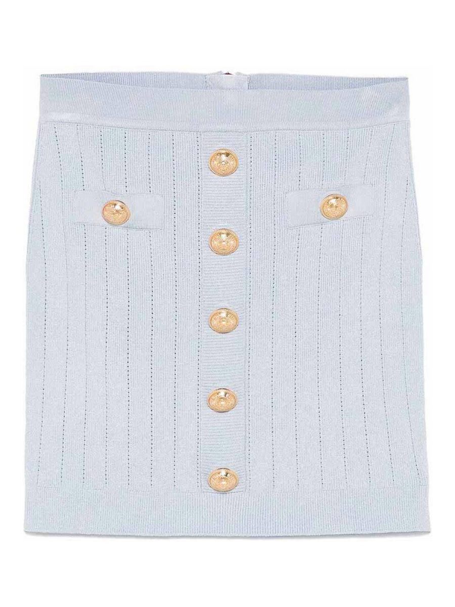 Balmain Jupe Midi - Bleu