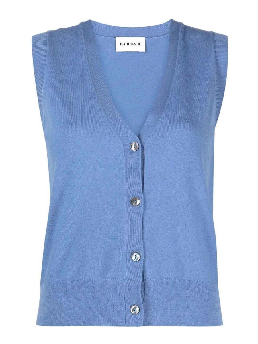 P. A.R. O.S. H. Gilet - Bleu Clair