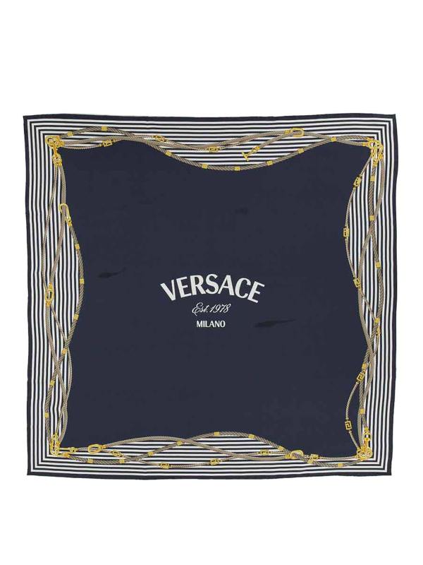Versace Écharpe - Bleu