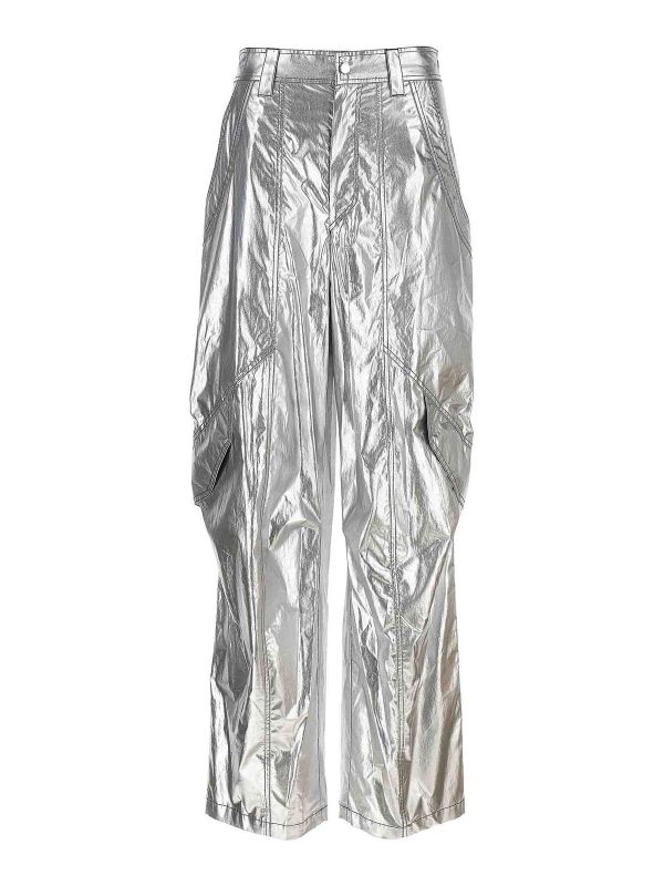 Isabel Marant Pantalons Décontractés - Argent