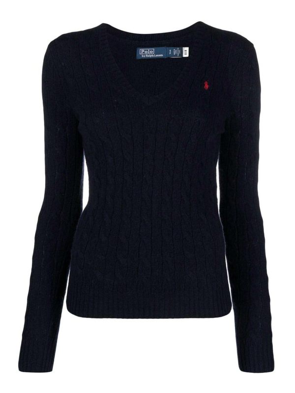 Polo Ralph Lauren Pull Col Rond - Bleu Foncé