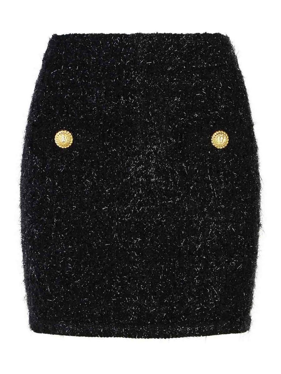 Balmain Mini Jupe - Noir