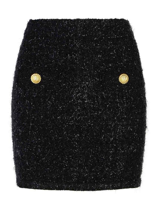 Balmain Mini Jupe - Noir