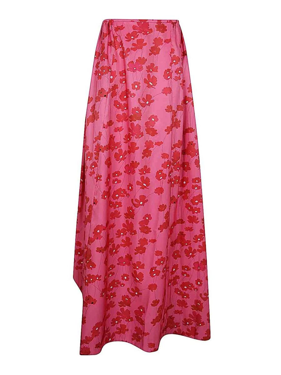 Bernadette Jupe Midi - Rouge