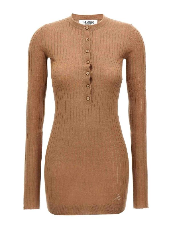 The Attico Robe Courte - Marron