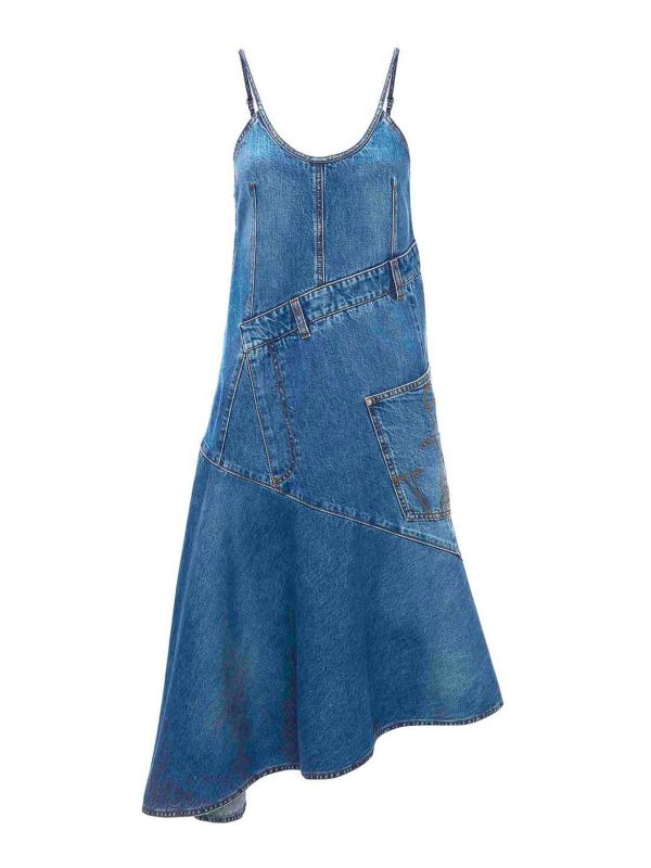 J. W. Anderson Robe Au Genou - Bleu Clair