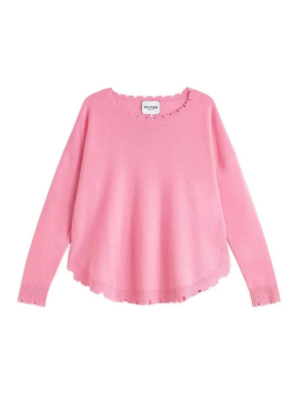Kujten Pull Col Rond - Rose